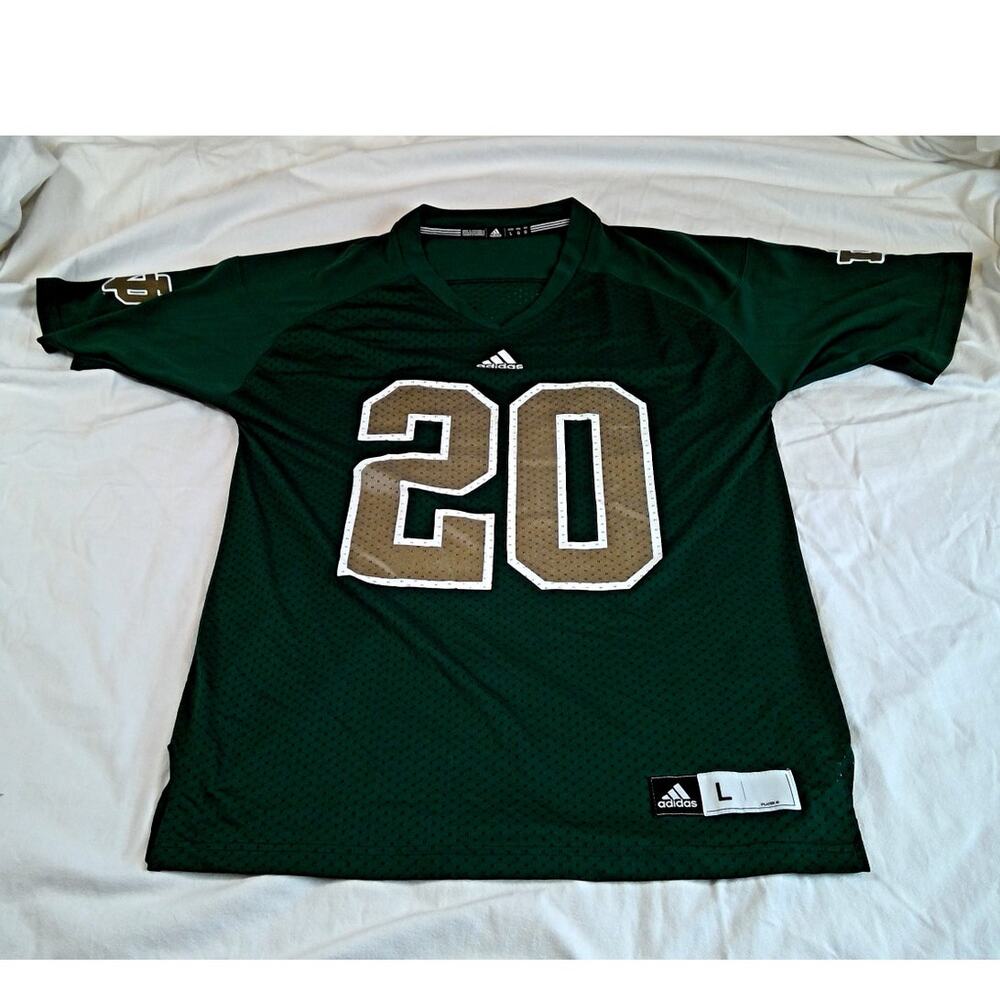 Adidas Notre Dame Fighting Irish Green #20 Football Jersey Large NCAA